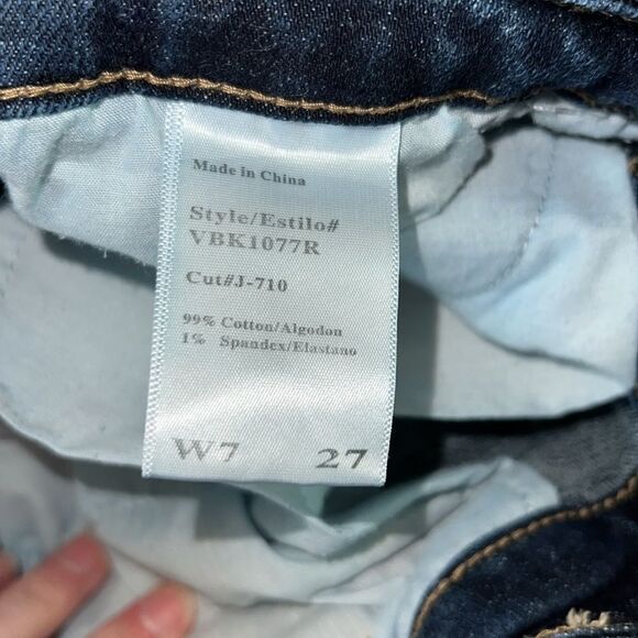 Woman’s kancan jeans, Estilo, skinny distressed cut# J-710 size 27 - Picture 6 of 6